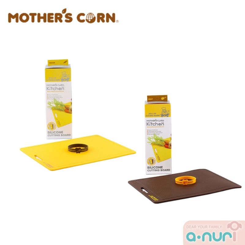 Mother’s Corn เขียงซิลิโคนสำหรับหั่นอาหาร Silicone Cutting Board Brown ทำจากซิลิโคนอย่างดี ใช้กับอาหารได้อย่างปลอดภัย ราคา 1,190 บาท*ส่งฟรี
