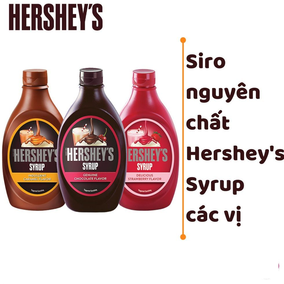 Siro Her.shey's - Syrup của Mỹ dùng pha chế kem, cocktail, sinh tố, trà, cà phê, sữa lắc và trang trí bánh