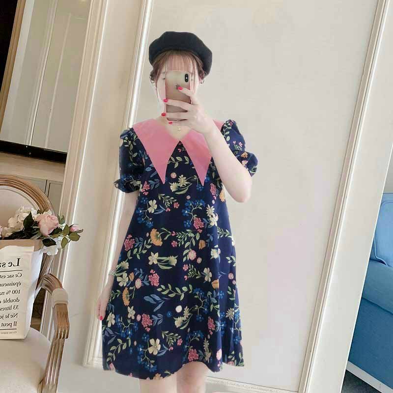 Đầm xuông chữ a,trend mới cổ nhọn,from rộng bầu bì cũng mặc được