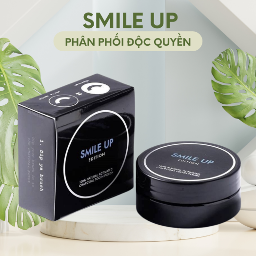 Trắng răng than hoạt tính SMILE UP hủ 100g