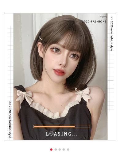 tóc giả nữ nguyên đầu cup ngắn, tóc vic, tóc giả ngắn