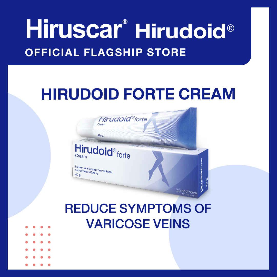 Hirudoid Forte Cream Varicose Bruises Scars Sprains Stretch Marks smooth  skin40g