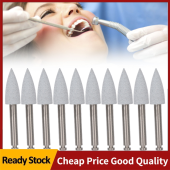 10 Cái Dụng Cụ Đánh Bóng Nha Khoa Dụng Cụ Đánh Bóng Nha Khoa Tốc Độ Thấp Bộ Mũi Khoan Xám 406