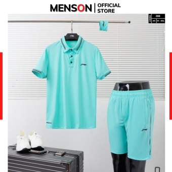 Bộ thể thao Adidas nam thun lạnh mùa hè Hàng Hiệu Menson MM266 Bộ quần áo nam thể thao cộc tay cao cấp mặc nhà 2023
