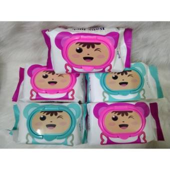 Combo  khăn ướt không mùi baby luck 180gr