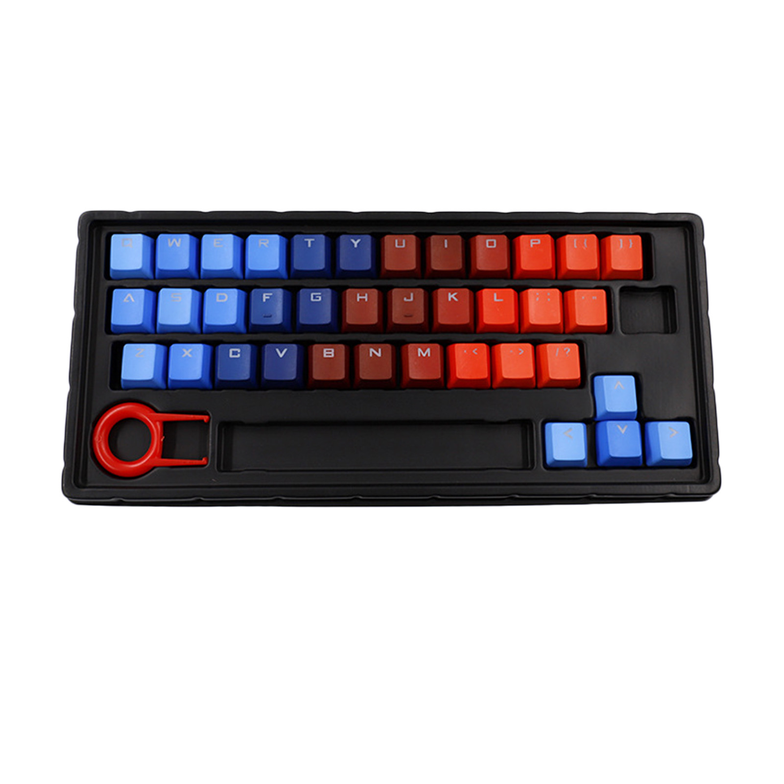 red white blue keycaps