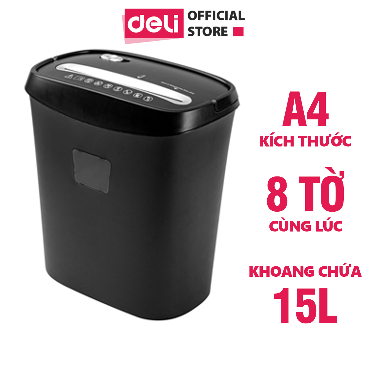 Máy Hủy Tài Liệu Deli Phù Hợp Cho Bảo Mật Giấy Tờ Trong Doanh Nghiệp Văn Phòng Nhà Trường E9947