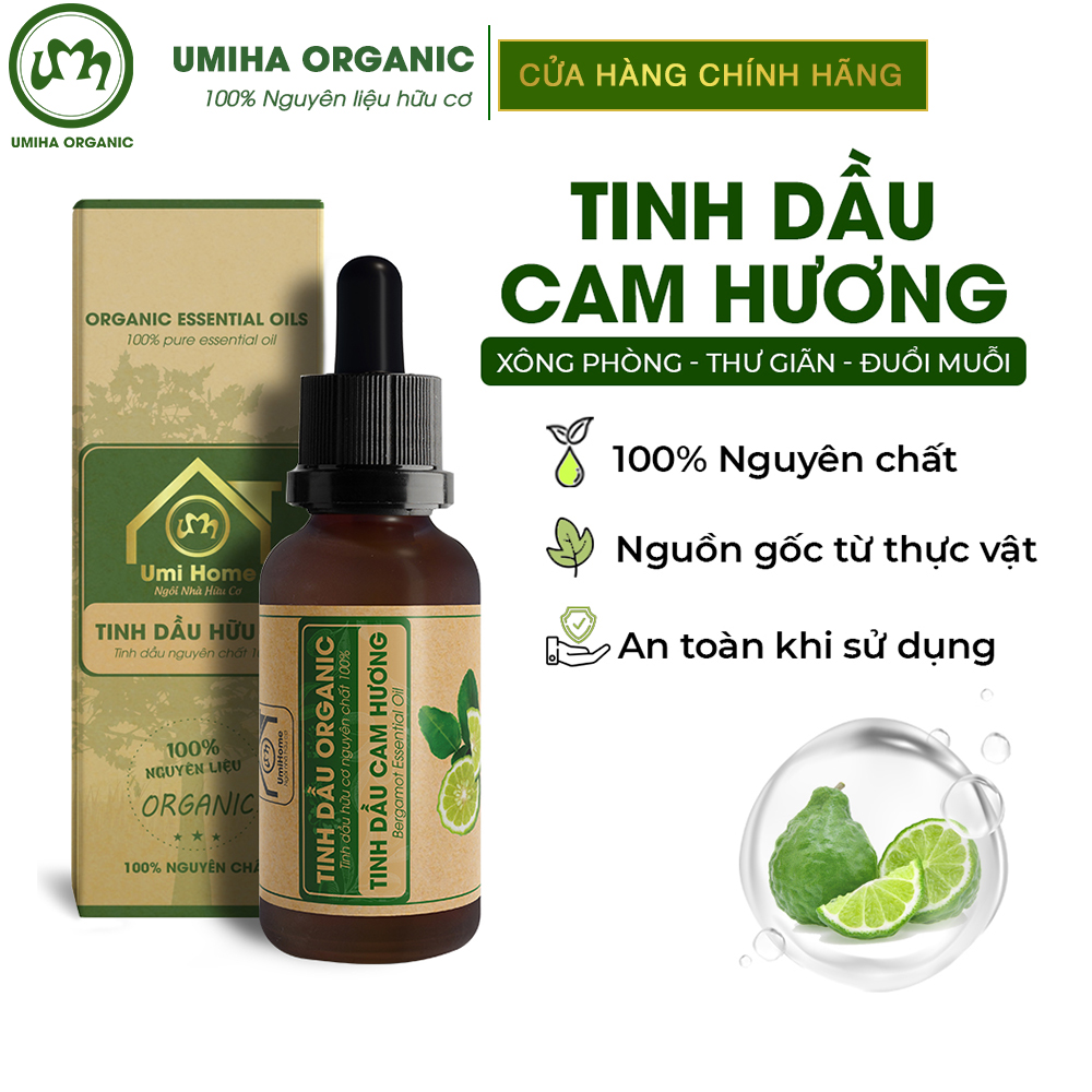 Tinh dầu cam hương hữu cơ umiha nguyên chất | citrus essential oil 100% organic 10ml