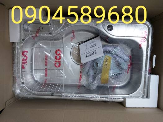 Chậu rửa bát CICO Hàn Quốc 1 hố DJUS-850P (85x51,5cm)