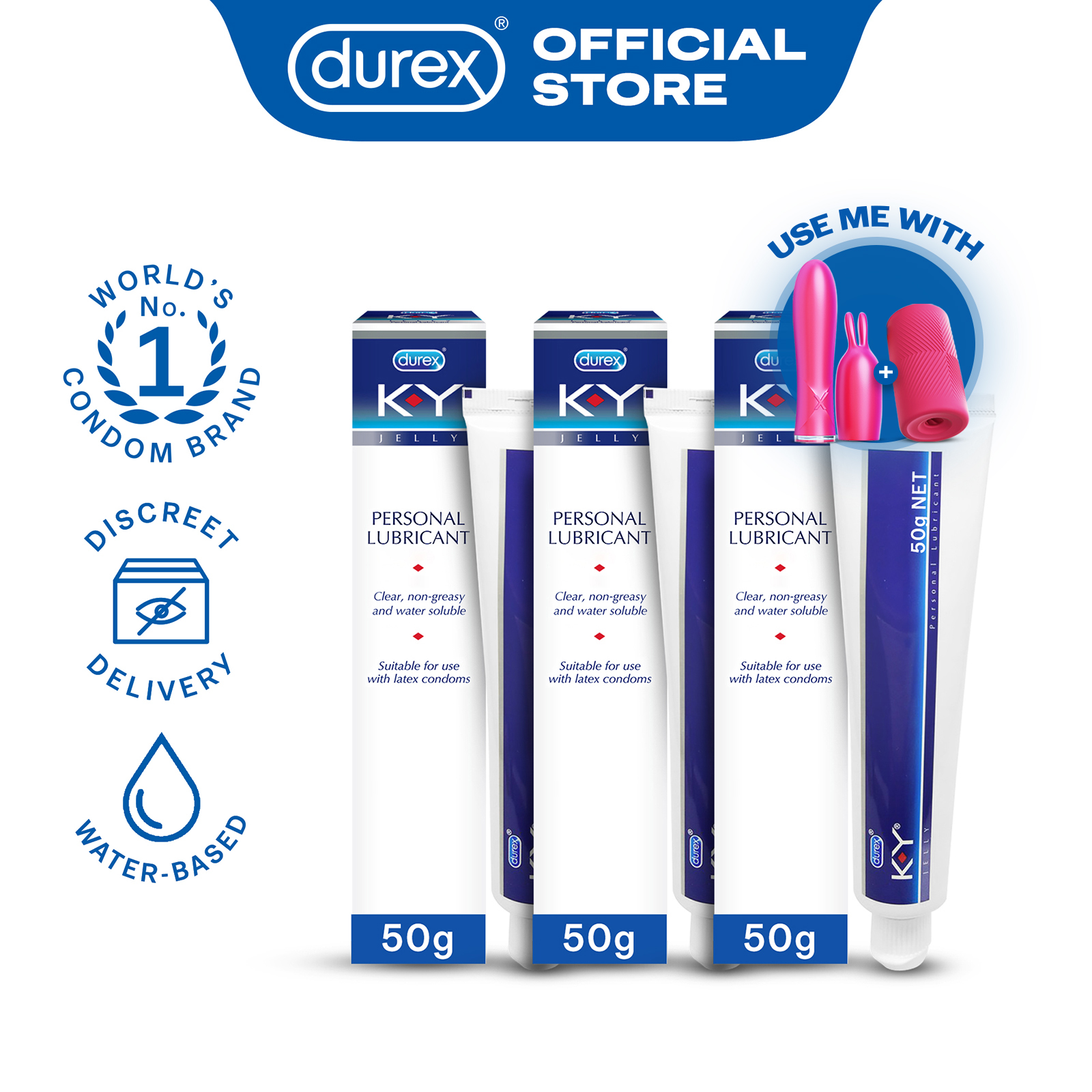 Onetouch Lube Water-Based Lubricant Gentle On Skin Compatible With Condoms 