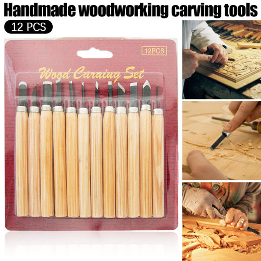 VEMOUNT 12 Cái Đục Chạm Khắc Gỗ Dụng Cụ Cắt Gỗ Cơ Bản Tự Làm Và Dụng Cụ Cầm Tay Đục Gỗ Chi Tiết Tự Làm Công Cụ