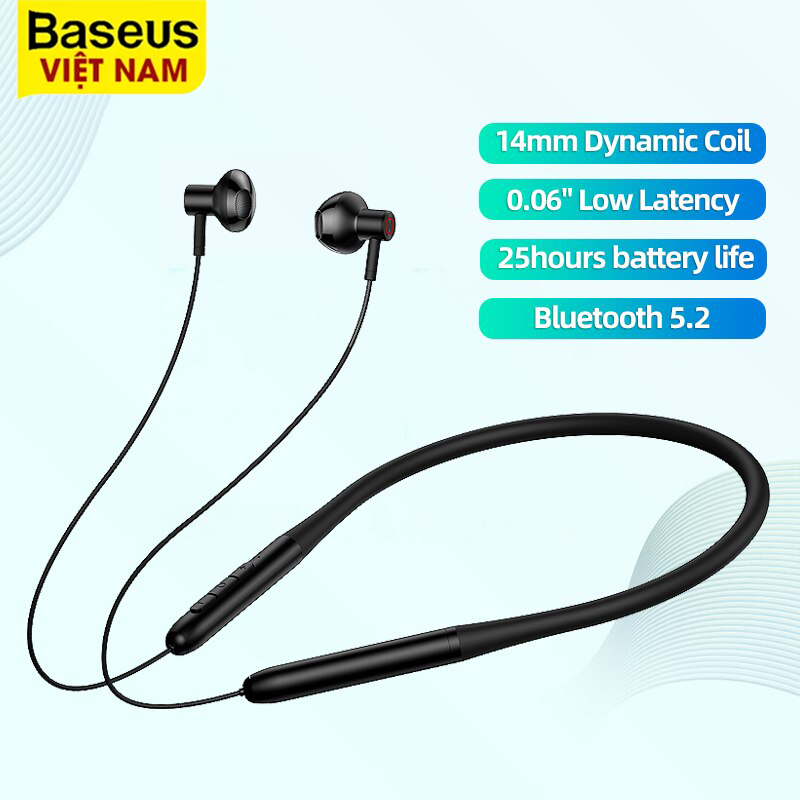[BẢO HÀNH 18 THÁNG] Tai Nghe không dây kiểu quàng cổ  Baseus P1 Bluetooth 5.2 Wireless Headphones P1 với  Mic HiFi