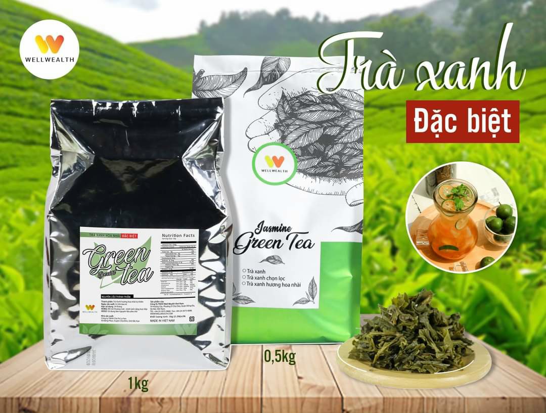 Trà xanh hoa nhài đặc biệt well wealth 1kg