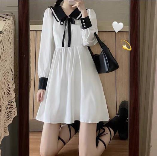 Váy nữ có size, Đầm trắng nơ vai choàng Lay Dress - Đầm dự tiệc |  ThờiTrangNữ.vn