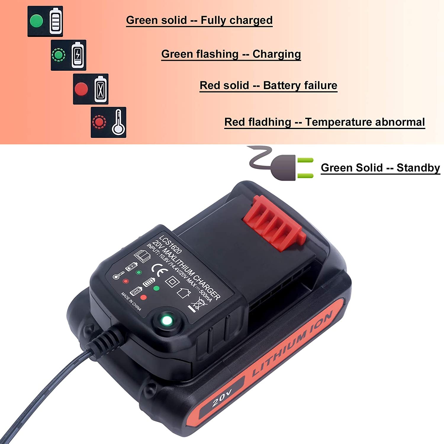 Replacement Battery for Black & Decker HPB14 BD1444L FSB14 Lithium  Rechargeable 14.4V 6000mAh Power Tools Screwdriver Batteries