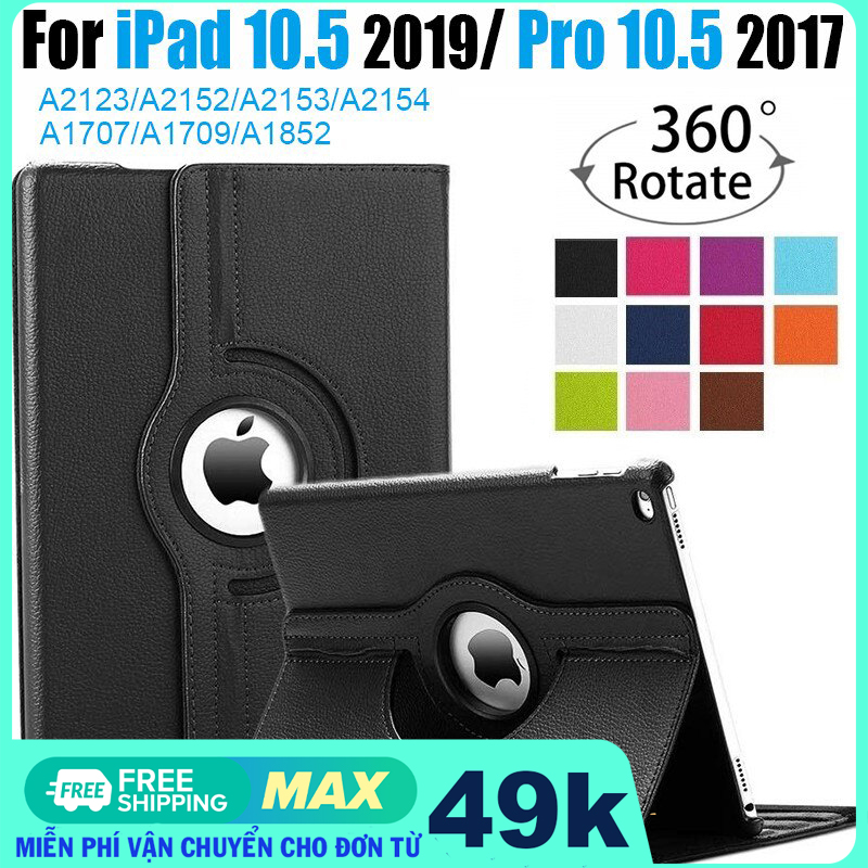 Bao da ipad pro 2017 / ipad air 3 2019 nhiều màu xoay 360 tiện lợi