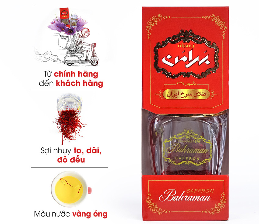 Saffron Nhụy Hoa Nghệ Tây Thượng Hạng Iran - Saffron Bahraman