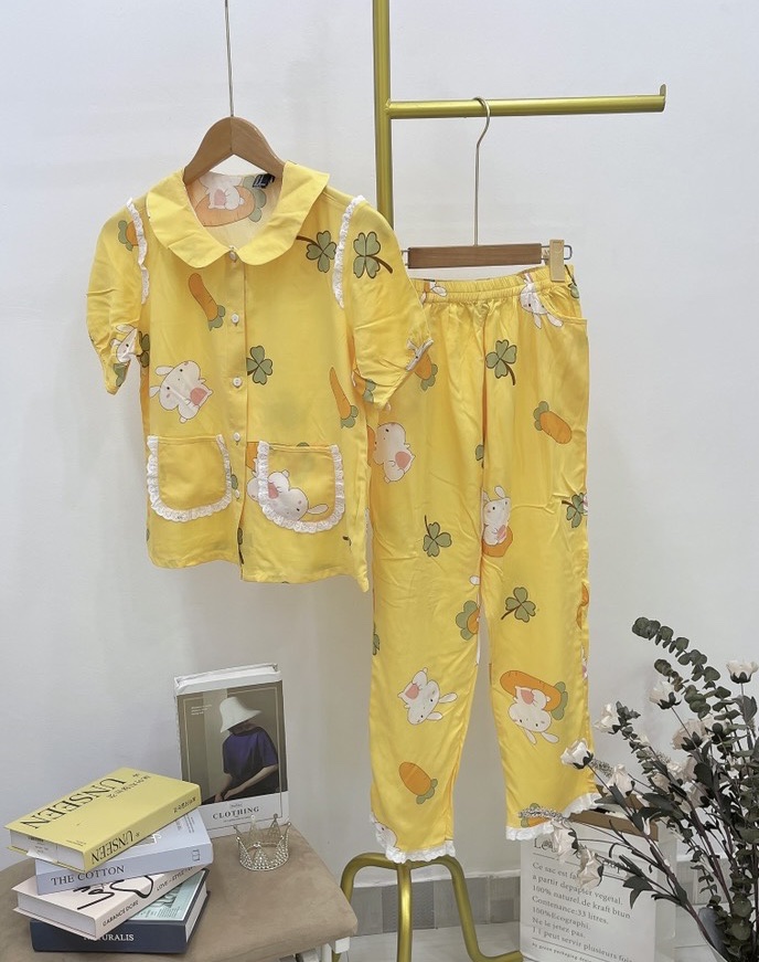 Bộ tole cổ sen quần dài 2 túi hàng VNXK nhiều màu cực xinh