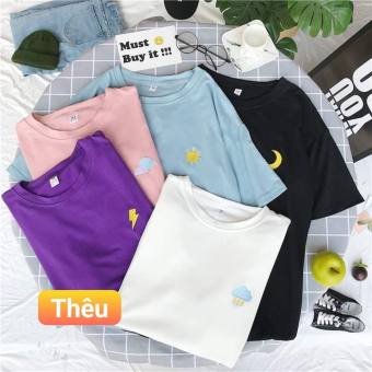 Áo thun nữ form rộng tay lỡ Unisex 4 MÙA MƯA NẮNG áo thun nam form rộng tay lỡ áo phông nữ form rộng