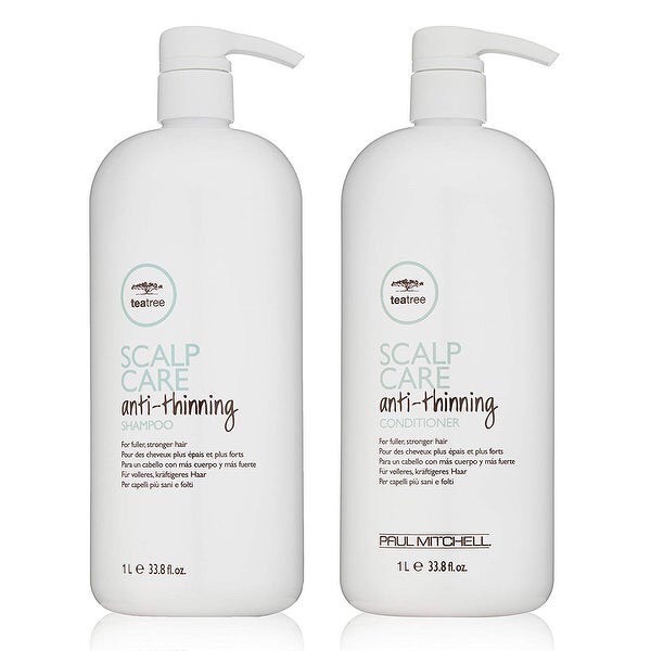 Dầu gội, dầu xả Tea Tree Paul Mitchell Scalp Care anti-thinning 1000ml*2 ngăn rụng tóc, kích thích mọc tóc