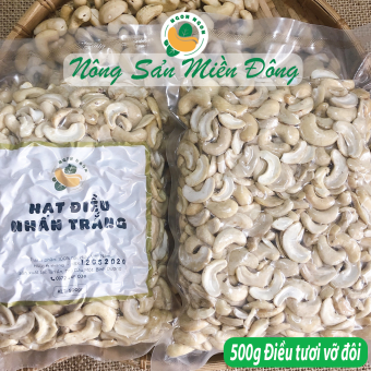 500g Hạt điều tươi sạch bể đôi