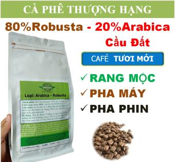 500gr Cà phê Robusta & Arabica Cầu Đất cafe hạt rang MỘC pha Máy, pha Phin đều được