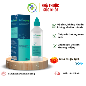 Dung dịch kháng khuẩn DIZIGONE - Kháng khuẩn, kháng nấm trên da, vệ sinh khoang miệng