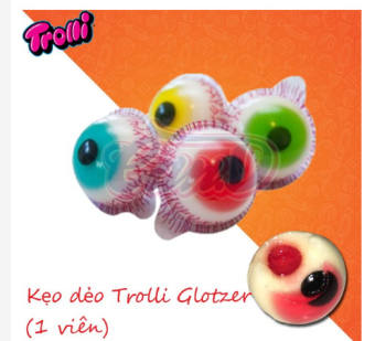 1 viên Kẹo dẻo Trolli hình con mắt hàng nội địa Đức