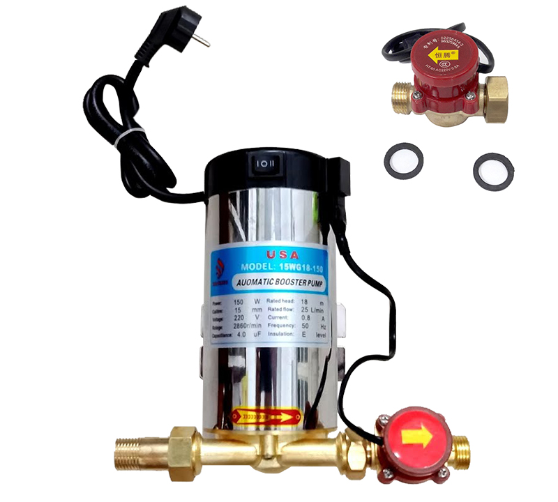Máy bơm tăng áp lực nước tự động 100w trợ lực nước yếu