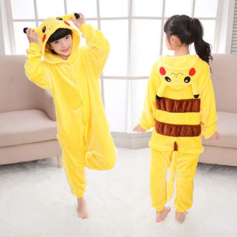 Áo Liền Quần Kigurumi, Đồ Ngủ Pikachu Cho Trẻ Em Dành Cho Trẻ Em Chăn Hoạt Hình Động Vật Giường Ngủ Trang Phục Trẻ Em, Cậu Bé Mùa Đông Cô Gái Jumspui