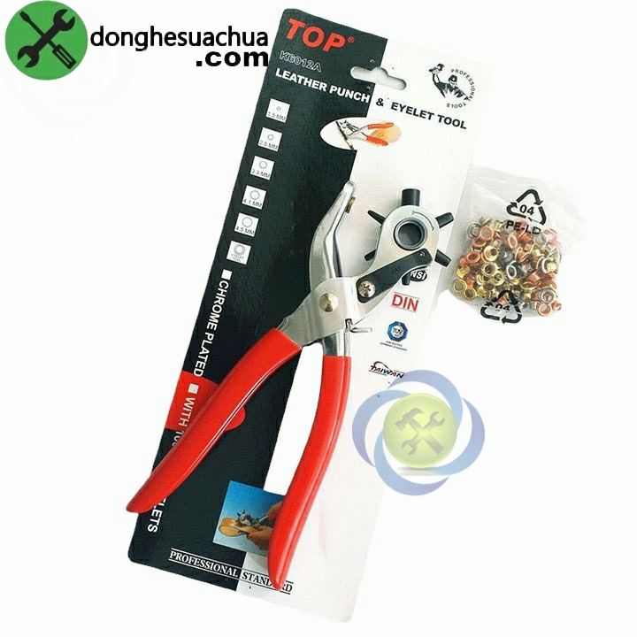 Kìm bấm lỗ dây nịch top k6012a