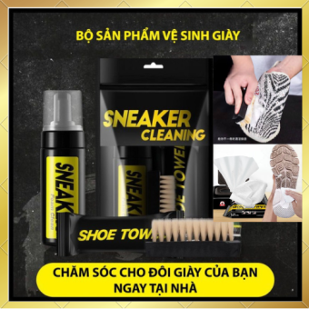 Chai xịt bọt vệ sinh tẩy trắng giày Sneaker Cleaning đánh bay mọi vết bẩn cứng đầu nhất trên mọi loại giày