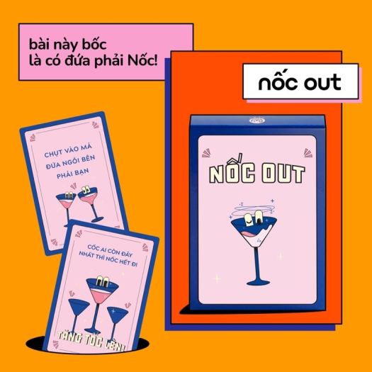 ✆☽♕ Bộ bài Nốc Out - Drinking Game hot trend giúp khuấy động các buổi hội họp tụ tập vui chơi cùng bạn bè