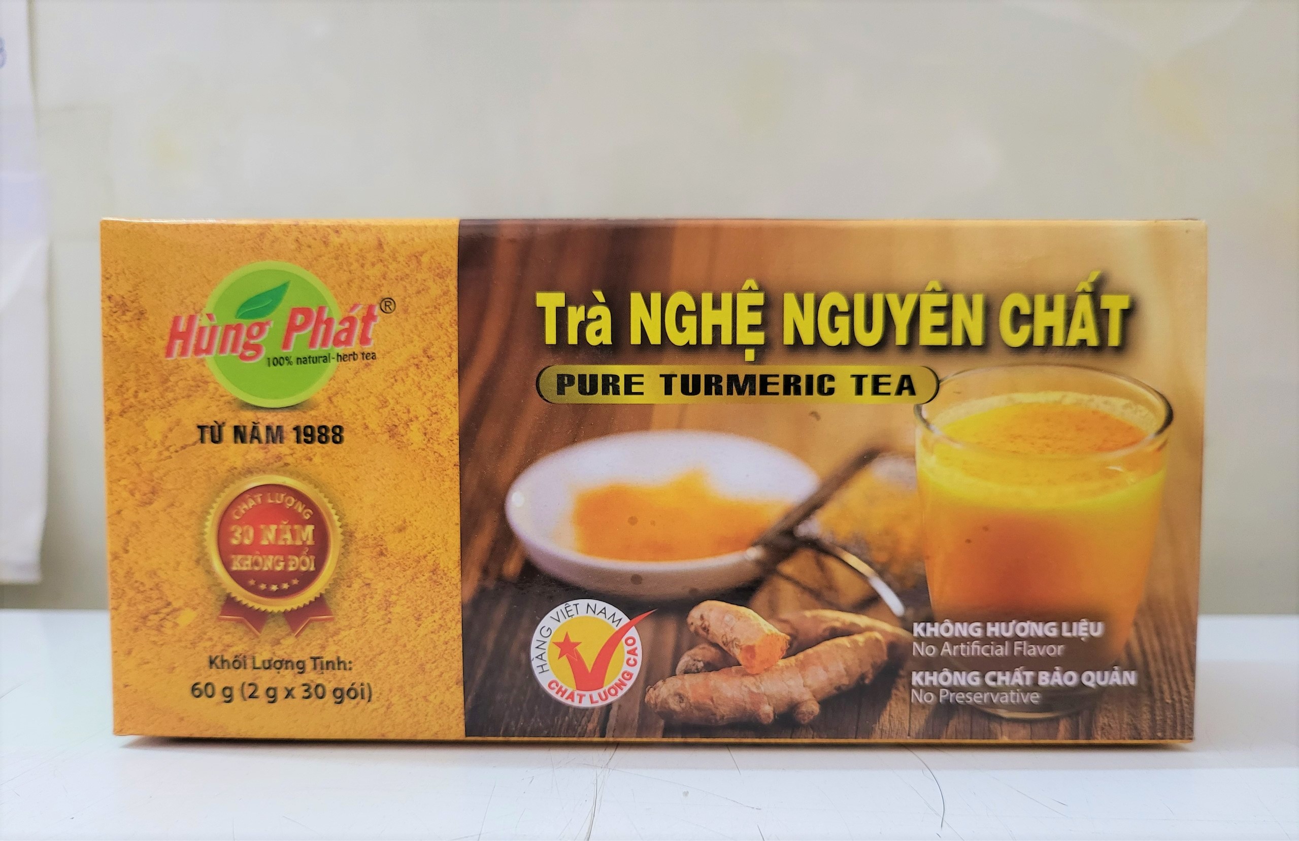Trà nghệ nguyên chất hùng phát pure tumeric tea