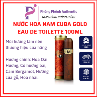 Nước hoa Nam Cuba GOLD EDT 100ml