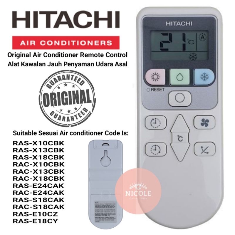 hitachi ac original remote price