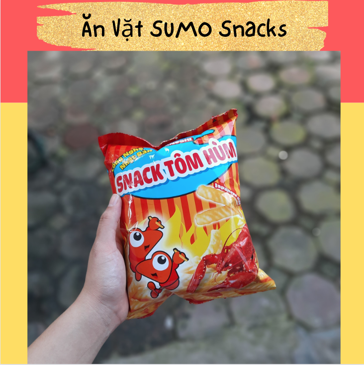 Bim bim snack tôm hùm công nghệ nhật bản tanoshi 35g-ăn vặt sumo snack