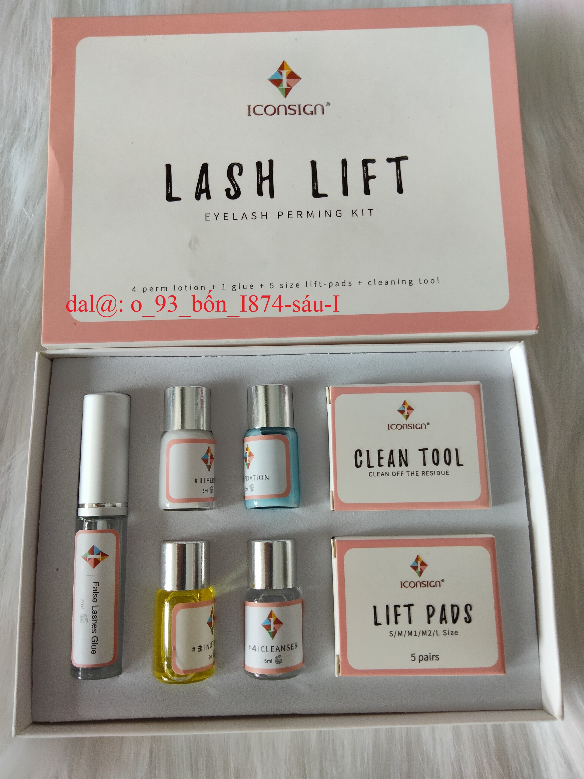 Dung dịch uốn mi bộ Flash lift iconsign