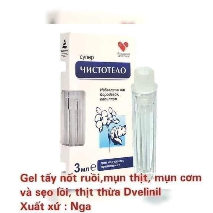 Gel dvelinil hỗ trợ giảm mụn cóc, mụn thịt của nga