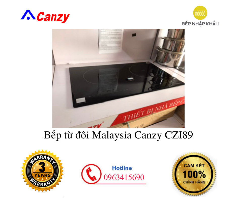 Bếp từ đôi Canzy CZ I89 (Malaysia)