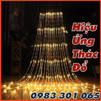 Đèn Rèm LED Hiệu Ứng Thác Đổ, Mưa Rơi