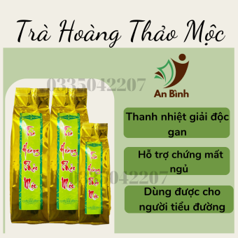 2 Túi Trà Hoàng Thảo Mộc 500g - Trà Hoàng Thảo Mộc Túi Thiếc Giúp Thanh Nhiệt - GIải Độc Gan - Giúp Ngủ NGon