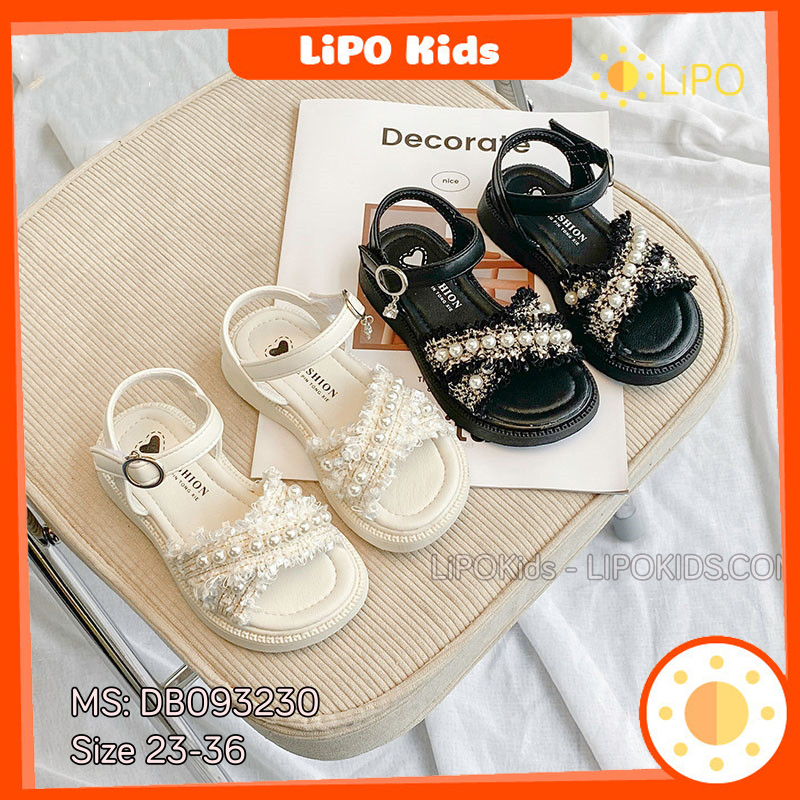 Giày sandal bé gái đi học đi chơi xăng đan bé gái 2 3 4 5 6 7 8 tuổi dép quai hậu trẻ em db093