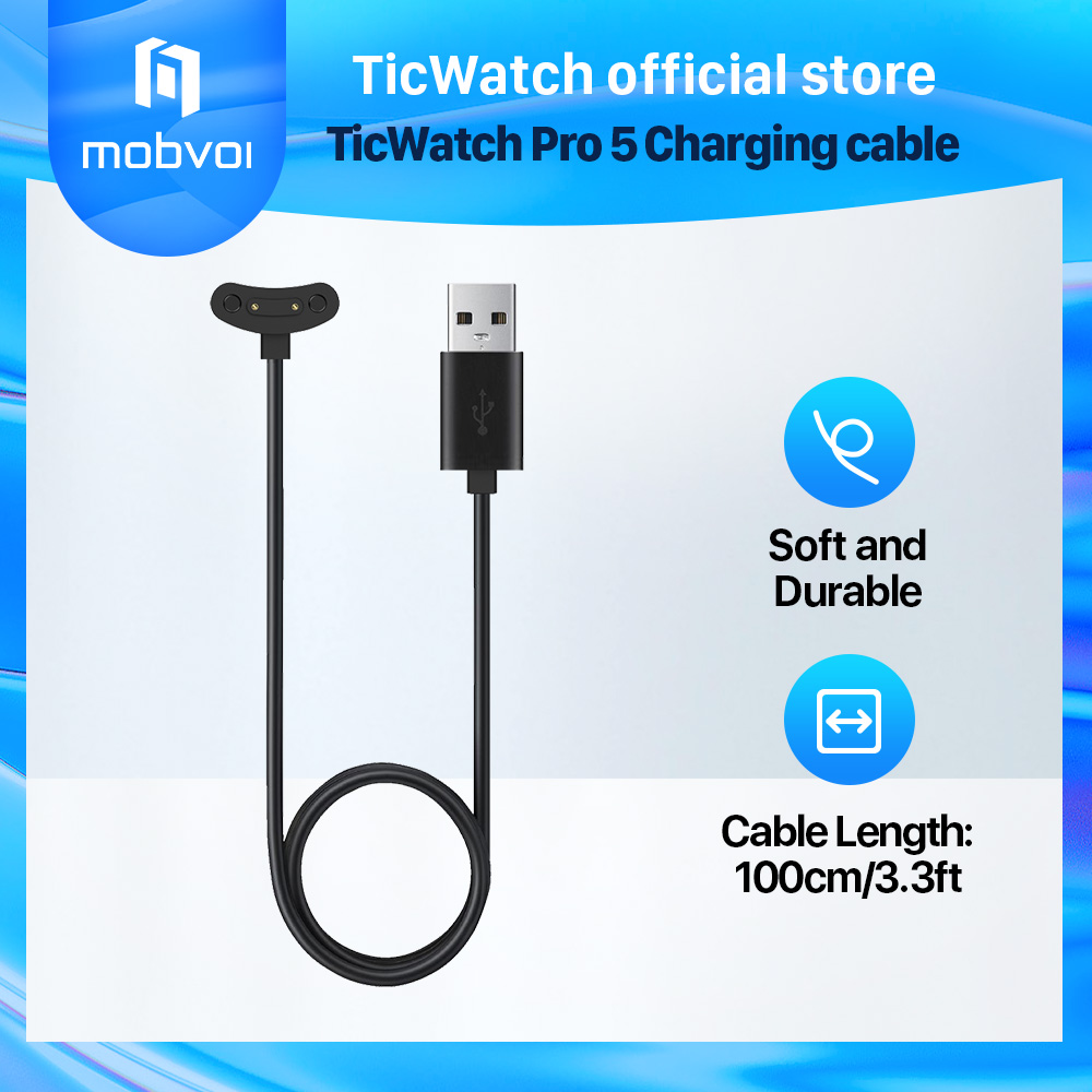 TicWatch Pro 5 Wear OS Smartwatch Built 100+ Sports Modes 5ATM  Water-resistance Compass NFC