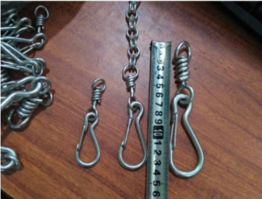 Khóa cổ chó inox 304, móc khóa inox