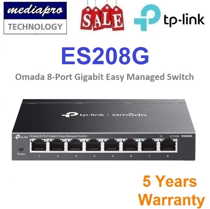 TP-LINK DS1008X Omada 8-port 10G Desktop/Rackmount Switch ( Mulit