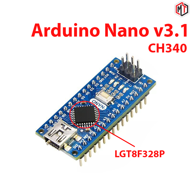 Mạch arduino nano v3.1 ch340 - có kèm cáp mini usb - lgt8f328p