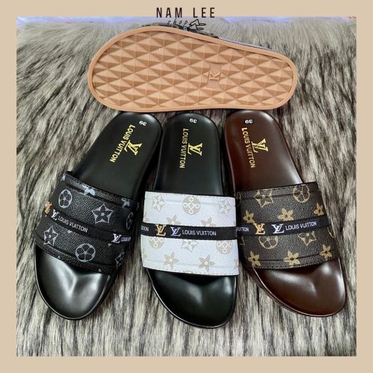 ☌◄✿  Dép LV nam cao cấp mới 🌟 dép nam quai ngang siêu bền (ảnh thật)