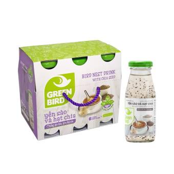 Lốc Yến Sào Và Hạt Chia - NUTRINEST - 6 chai x 185ml