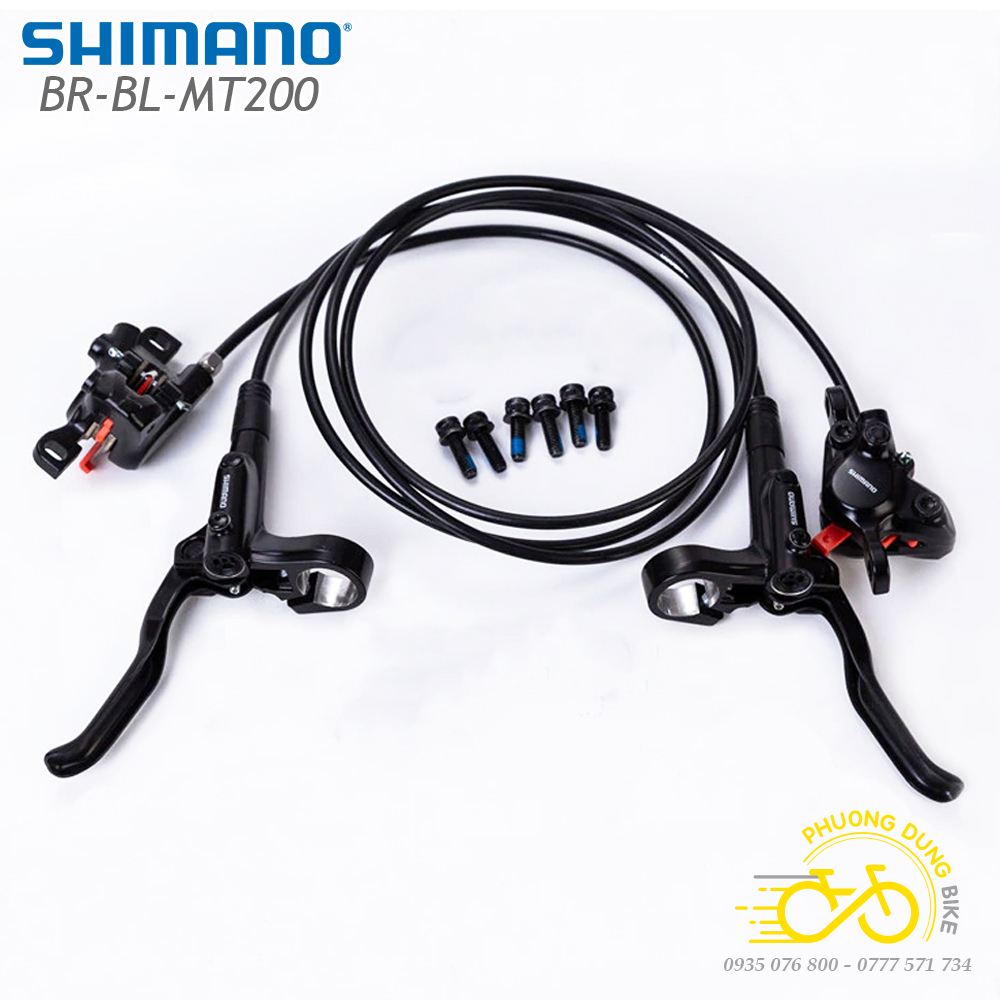 Phanh dầu - thắng dầu xe đạp shimano br mt200 - hàng chính hãng